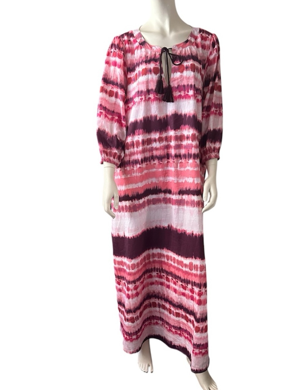 June + Vie Boho Dress Pink/Purple Size 1X NWT